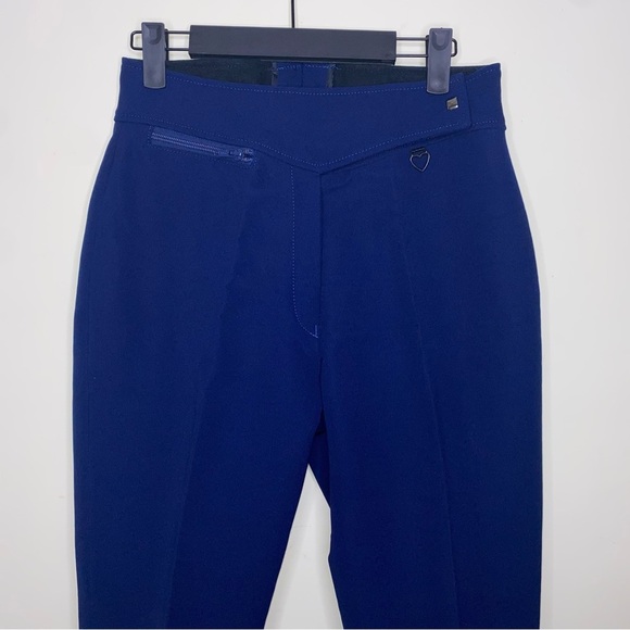 Obermeyer High Waisted Stirrup Size 8 Navy Blue Snow/Ski Outdoor Winter Pants - Picture 3 of 10